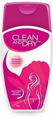 CLEAN AND DRY Intimate Powder - 50gm Intimate Wash