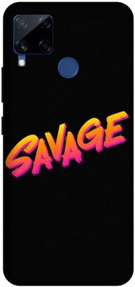 UMPRINT Back Cover for Realme C15 Savage Quotes Attitude Line Printed Back Cover