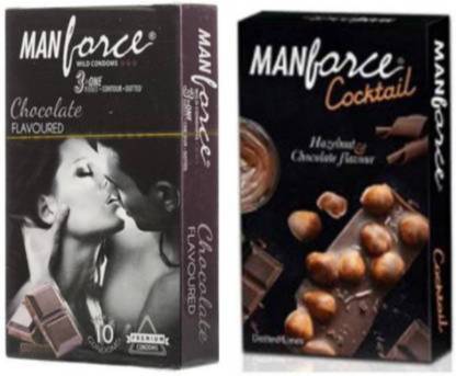 MANFORCE Chocolate & Hazelnut Flavour Condom