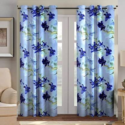 Sehbhagi 274 cm (9 ft) Polyester Blackout Long Door Curtain (Pack Of 2)