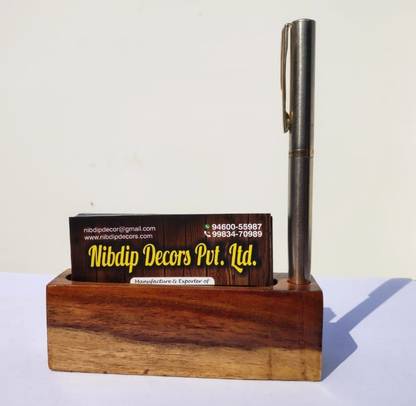 Krishna Enterprise 1 Compartments WOOD VISITING CARD HOLDER