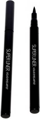 Beautica Black Eyeliner Cool High-tech Waterproof & Long Wearing lasting line 24H Pen Super Liner Eye Liner 1.5 g