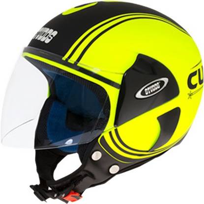 STUDDS CUB D4 MATT NEON YELLOW N9 BLACK SIZE L Motorsports Helmet
