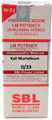 SBL Kali Muriaticum 0/23 LM Globules