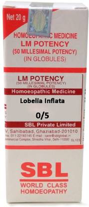 SBL Lobelia Inflata 0/5 LM Globules