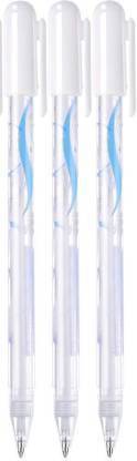 superiorr Levin izone 3 -Piece White Gel Pen Set, 0.8mm Line Drawing Pen, Archival Ink Fine Point Tip Sketching Pens for Artists, Drawing Illustration, Black Paper, Painting Rocks, Card Making (pack of 3 ) Gel Pen