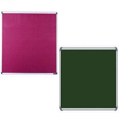 Naygt Notice boards Bulletin boards Pinup boards combo pack of 2 Green,Magenta 2*3ft ( 60cm x 90cm) pin_up_board Bulletin Board
