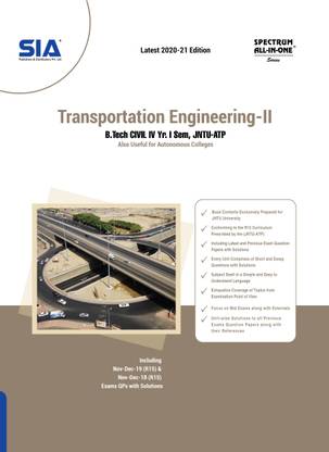 Transportation Engineering-II, B.Tech IV-Year I-Sem (CE) R15, JNTU-Anantapur, Latest 2020-21 Edition