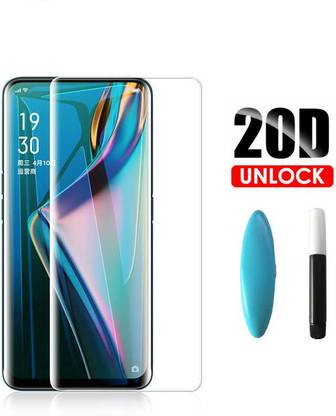 fnpk enterprisess Tempered Glass Guard for Oppo Reno 5pro 5G, UV protection temperd glass