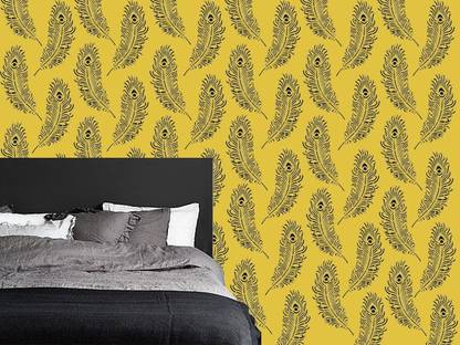 Wall decoration 40311 Peacock feather Pattern Stencil
