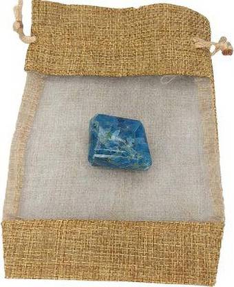 Plus Value Blue Apatite Pocket Stone Regular Asymmetrical Crystal Stone
