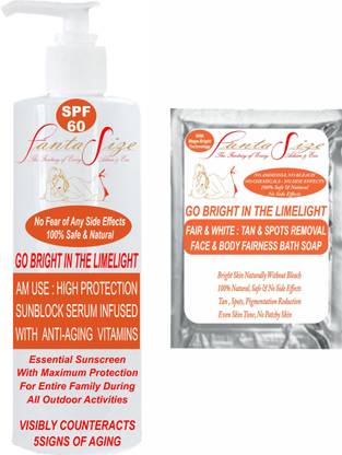 FANTASIZE Sunscreen - SPF 60 PA+++ INFUSED SUNSCREEN SPF