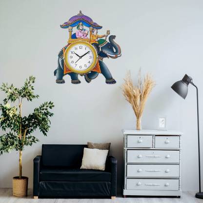KNU craftvila Analog 40 cm X 38 cm Wall Clock