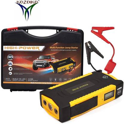 KOZDIKO 50800mah 12-19V Power Output 1.5 ft Battery Jumper Starter