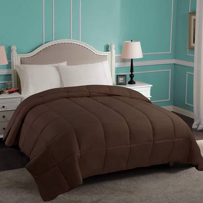 Linenovation Solid Single Comforter for  Heavy Winter