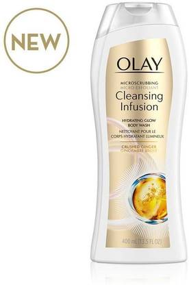 OLAY CLEANSING INFUSION HYDRATING GLOW CRUSHED GINGER BODY WASH