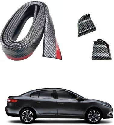 Qiisx Carbon Finish Trimmable Car Lip Spoiler For Renault Fluence Car Spoiler