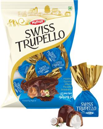 MyFruit Swiss Trupello Chocolate Truffles Center filled with Coconut Cream Truffles
