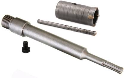Inditrust Metal 30 mm Air Conditioner Punch Reamer WITH 300MM ROD SDS Plus Shank Hole Saw Cutter Concrete Cement Stone Wall Hollow Drill Bit