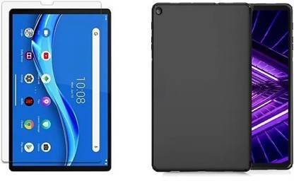 A-Allin1 Screen Guard & Protector Applicator Accessory Combo for Tab Glass & Back cover for Lenovo Tab M10 FHD Plus X606X 10.3 inch