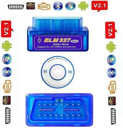 SellRider programmed microcontroller ELM327 Auto/Car Code Reader, Car Diagnostic Tool For OBDII Protocol For Android/Windows with software CD OBD Reader