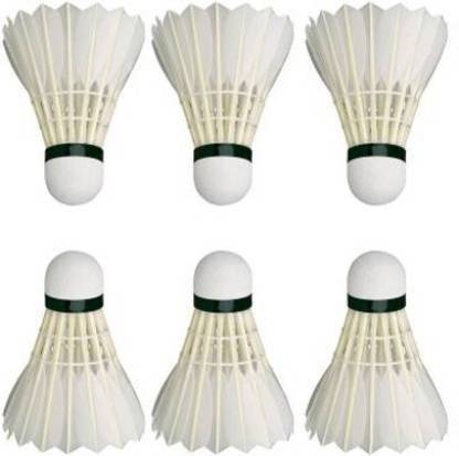 KRB ENTERPRiSES KRB 6 COCK Feather Shuttle  - White