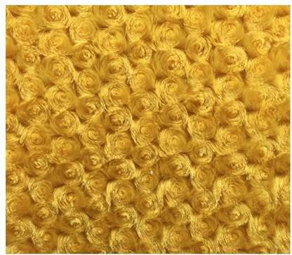 Fabric Empire Minky Fabric Rosebud 58" Wide Sold by The Yard (Canary )