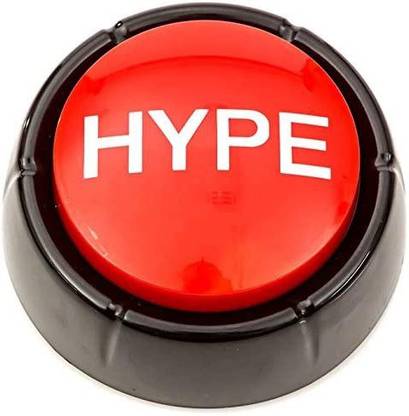 Sound Rx The Hype Button Hip Hop Air Horn Sound Effect Button (Batteries Included)