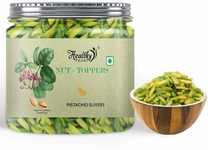 Healthy FEAST Nut Toppers Pistachio Slivers, Pistachios Nuts Flaked for Baking and Cooking, 200g Pistachios