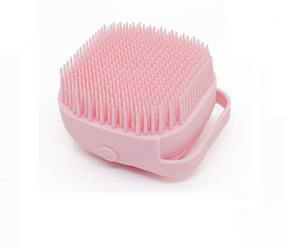 Sweetpea Bath Brush Silicone Bathroom Massage Brush And Can Filling Shampoo Scrubber Soap Dispenser Bathing Brush Hair Washing Comb Shower Foot Scrubber Brush