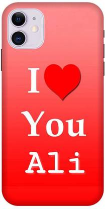 Clickzone Back Cover for Apple i Phone 11 Printed I Love you ali- Mobile Back Cover