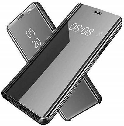 Senix Flip Cover for Samsung galaxy Note 5 Luxury Mirror Stand View Flip Back Cover Compatible With Luxury Stand