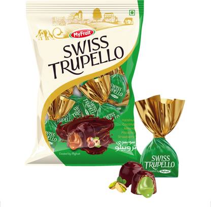 MyFruit Swiss Trupello Chocolate Truffles Center filled with Pistachio Cream Truffles