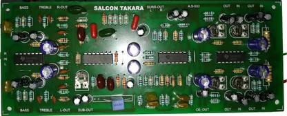 Salcon Electronics Hi-Fi 5.1 Prologic Decoder PreAmp Kit Bass trable Centre Surround Audio Board Home Theatre Sound Recorder and Sound Circuit Electronic Hobby Kit