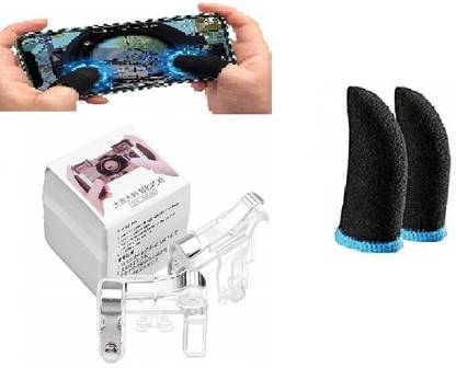 Filiz Best Quality with low price Trigger and finger sleeve combo pack for pubg game/free fire/call of duty all types mobile games for android and IOS  Gaming Accessory Kit