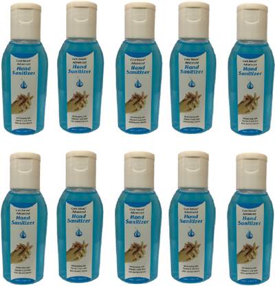 Cura Natura  Gel - 10 x 50 ml Bottles Hand Sanitizer Bottle