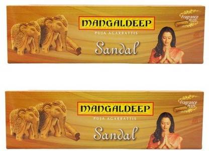 MANGALDEEP puja agarbattis sandal (2*80sticks) Sandal