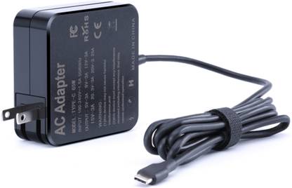 Lapower Thinkpad X1 Yoga 3RD GEN 20LD USB Type C Laptop Charger Black Adapter 65 W Adapter