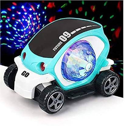 FFERONS HIGH QUALITY Future 09 Musical Stunt Car Rotate 360° with Flashing Light & Music