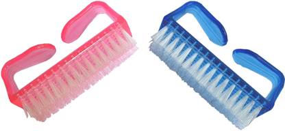 TopLine Chauhan Handle Grip Nail Brush, Fingernail Scrub Cleaning Brushes for Toes and Nails Cleaner, Pedicure Brushes for Men and Women