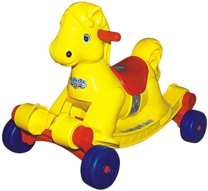 PANDA yellow rocking horse