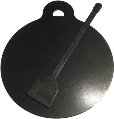 Jayam TRADITIONAL IRON FLAT DOSA / CHAPATI TAWA / DOSA KALLU 1KG WITH DOSA TURNER Tawa 26 cm diameter