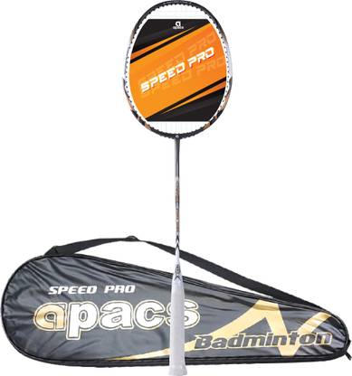 apacs Speed Pro 500 (Hybrid Graphite) Grey, White Strung Badminton Racquet