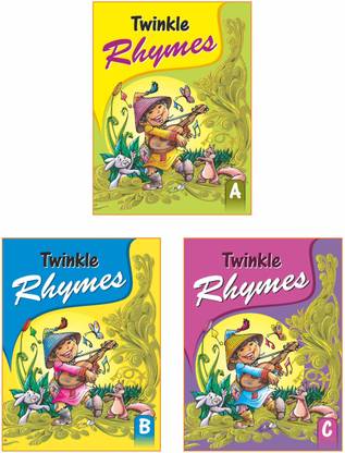 Twinkle Rhymes A-B-C (Set Of 3) English Rhymes Book For Nursery, LKG, UKG