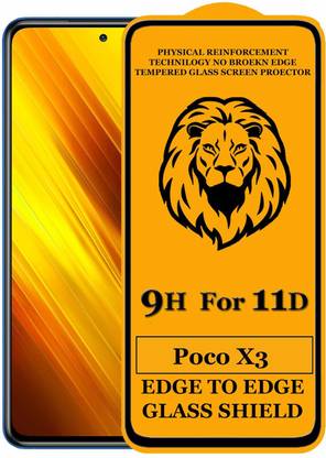 Xester Edge To Edge Tempered Glass for POCO X3