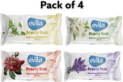 Evila Original Soap Beauty Bar, 85g each (4 x 85 g)
