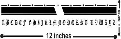 voorkoms Name Latter Tattoo Hand Armband Temporary Body Tattoo Waterproof Men and Women