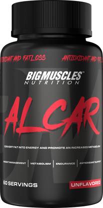 BIGMUSCLES NUTRITION ALCAR (ACETYL L-CARNITINE 1000mg Per Serving) | 30 Servings | Natural Fat Burner