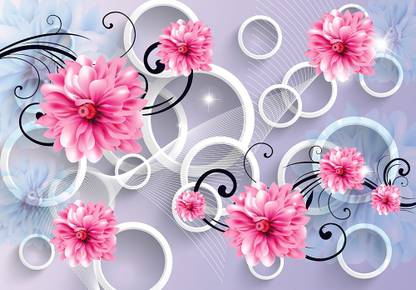 ALL DECORATIVE DESIGN Floral & Botanical Multicolor Wallpaper