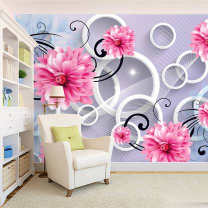 COLOR SOLUTION Floral & Botanical Multicolor Wallpaper